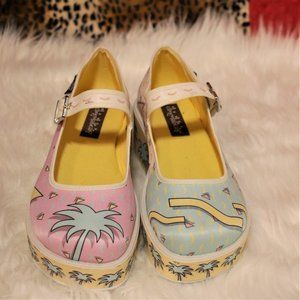 Rare "Walk the 80s" Platform Shoes, Hot Chocolate